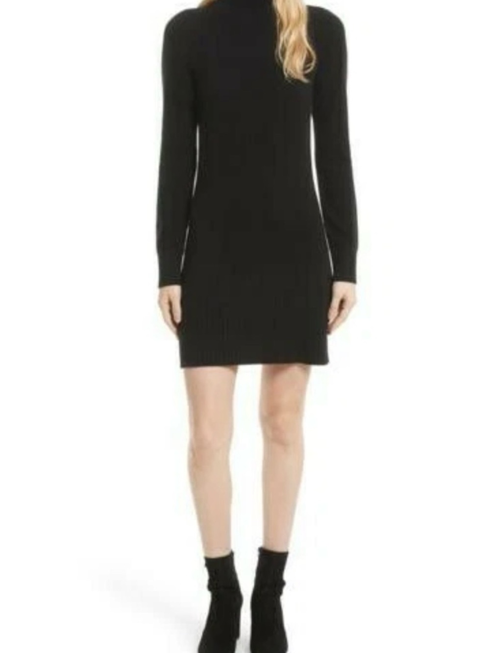 FRAME Black Cashmere Sweater Dress (Imperfection)